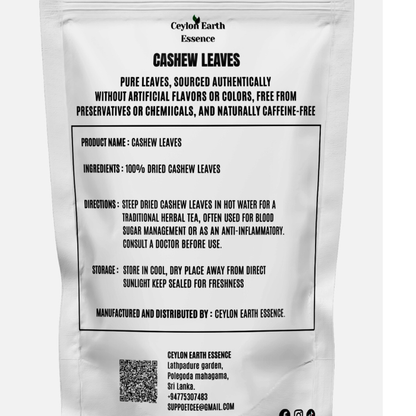 300+ Cashew Leaves for Healthy Living,Dried Cashew Leaves (Anacardium occidentale)